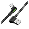 Mcdodo Night Elves 90 graden USB-C Kabel - 1.8m - Titanium Zwart