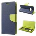Mercury Goospery Fancy Diary Samsung Galaxy S10e Wallet Case - Blauw / Groen
