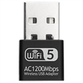 Mini Dual-Band Draadloze USB Adapter - 1200Mb/s
