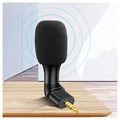 Mini-microfoon voor smartphone/tablet MD-3 - 3,5 mm - zwart