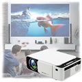 Mini Draagbare Full HD LED Projector T5 - Wit