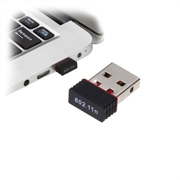 Mini draagbare draadloze USB-dongle KR08EE - 150Mb/s - zwart