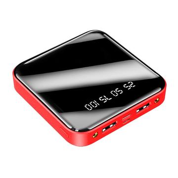 Mini Power Bank 20000mAh - 2x USB - Rood