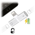 Mini T-Shape 2-in-1 Lightning Adapter - iPhone XS Max/XS/XR - Zilver