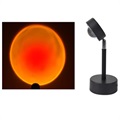 Moderne Zonsondergang Projector en Nachtlamp - Zonsondergang Rood