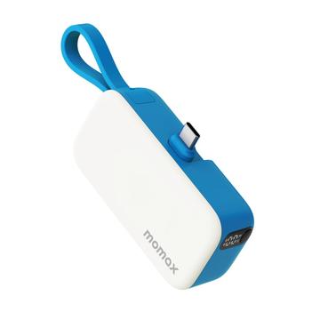 Momax 1-Power Mini Pop Art USB-C Power Bank 5000mAh - Blauw