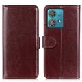 Motorola Edge 40 Neo Wallet Case met Magnetische Sluiting - Bruin