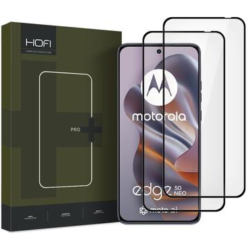 Motorola Edge 50 Neo/60 Neo Hofi Premium Pro+ Glazen Screenprotector - 2 Stu. - Zwarte Rand