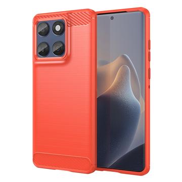 Motorola Edge 60/60 Fusion Geborsteld TPU Hoesje - Koolstofvezel