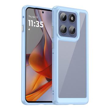 Motorola Edge 60 Pro Anti-Shock Hybride Hoesje - Blauw