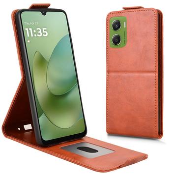 Motorola Moto G06/G06 Power Verticale Flip Hoesje met Standaard