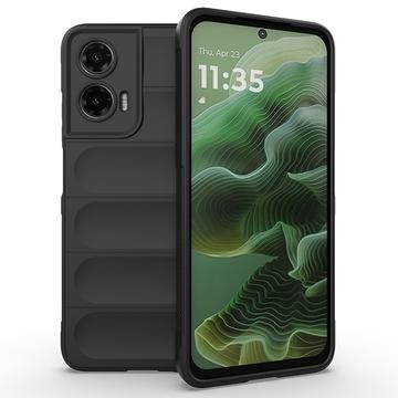 Motorola Moto G35 Rugged TPU Hoesje - Zwart