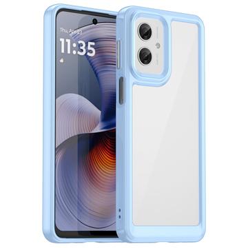 Motorola Moto G55 Anti-Shock Hybride Hoesje - Blauw
