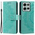 Motorola Moto G75 Mandala Series Portemonnee-hoesje - Groen