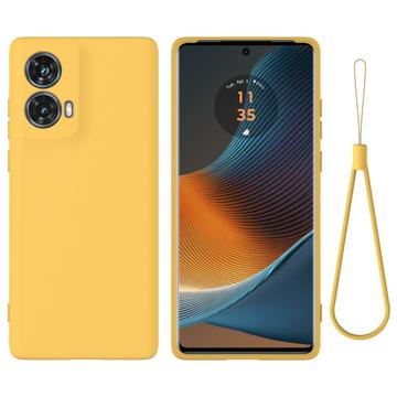 Motorola Moto G85/S50 Neo Liquid Siliconen Hoesje - Geel