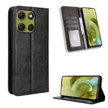Motorola Moto G86 Retro Portemonnee Hoesje met Magnetische Sluiting