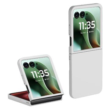 Motorola Razr 60 Ultra Geruberiseerd Kunststof Hoesje - Wit
