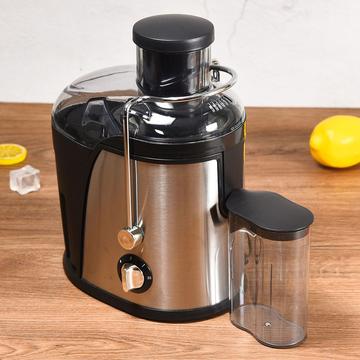 Multifunctionele 2-snelheden slowjuicer met sapreservoir - Zilver / Zwart
