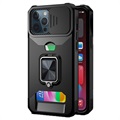 Multifunctionele 4-in-1 iPhone 11 Pro Hybrid Case - Zwart