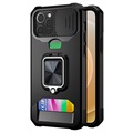 Multifunctionele 4-in-1 iPhone 12/12 Pro Hybrid Case - Zwart