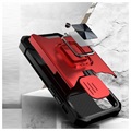 Multifunctionele 4-in-1 iPhone 12/12 Pro Hybrid Case - Rood