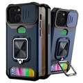 Multifunctionele 4-in-1 iPhone 13 Mini Hybrid Case - Marineblauw