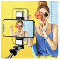 Multifunctionele Selfie Stick & Statief K22-D - Zwart