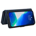 Multifunctionele serie iPhone 14 Pro Max Wallet Case - Blauw
