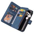 Multifunctionele serie iPhone 14 Pro Max Wallet Case - Blauw
