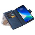 Multifunctionele serie iPhone 14 Pro Max Wallet Case - Blauw