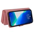 Multifunctionele serie iPhone 14 Pro Wallet Case - Roze