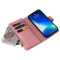 Multifunctionele serie iPhone 14 Pro Wallet Case - Roze