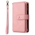 Multifunctionele serie iPhone 14 Pro Wallet Case - Roze