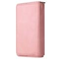 Multifunctionele serie iPhone 14 Pro Wallet Case - Roze