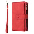 Multifunctionele serie iPhone 14 Pro Wallet Case - Rood