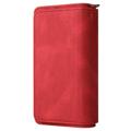 Multifunctionele serie iPhone 14 Pro Wallet Case - Rood