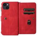 Multifunctionele serie iPhone 14 Wallet Case - Rood