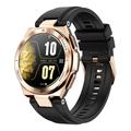 NX17 1.19-inch AMOLED Vrouwen Waterdicht Bluetooth Bellen Smart Watch Fitness Tracker Smart Armband - Zwart