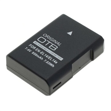 Nikon EN-EL14 Batterij - Df, D3300, D5300, D5500 - 950mAh