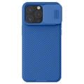 iPhone 15 Pro Nillkin CamShield Pro Hybride Hoesje - Blauw