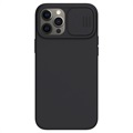 Nillkin CamShield Silky iPhone 12 Pro Max Siliconen Hoesje - Zwart