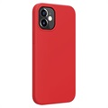 Nillkin Flex Pure iPhone 12 mini vloeibaar siliconen hoesje - rood