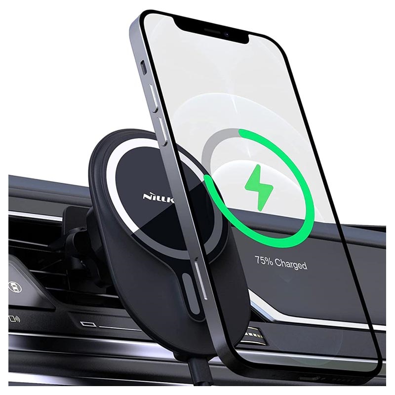 ras Korea kassa Nillkin MagRoad iPhone 12/13/14 Magnetische Draadloze Oplader / Autohouder  - 10W