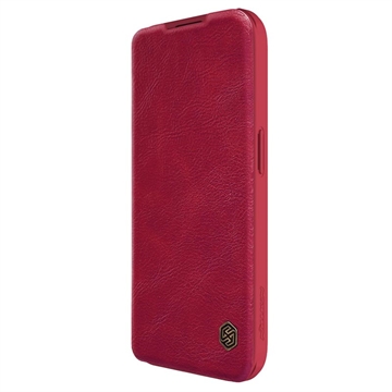 Nillkin Qin Pro iPhone 15 Pro Flip Case - Rot