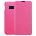 Nillkin Sparkle Series Samsung Galaxy S10e Flip Cover - Hot Pink