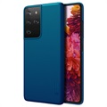Nillkin Super Frosted Shield Samsung Galaxy S21 Ultra 5G Hoesje - Blauw