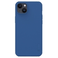 iPhone 15 Nillkin Super Frosted Shield Pro Hybrid Hoesje - Blauw