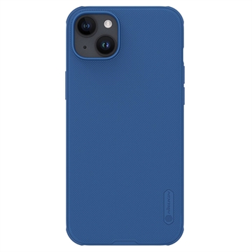 iPhone 15 Nillkin Super Frosted Shield Pro Hybrid Hoesje - Blauw