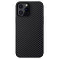 Nillkin iPhone 13 Pro-hoesje van synthetische koolstofvezel - Zwart
