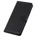 Nokia C21 Plus Wallet Case met Magnetische Sluiting - Zwart